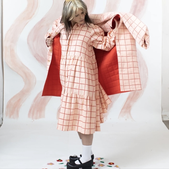 *new* Maggie Jayne reversible organic cotton quilt coat - Picture 5 of 6